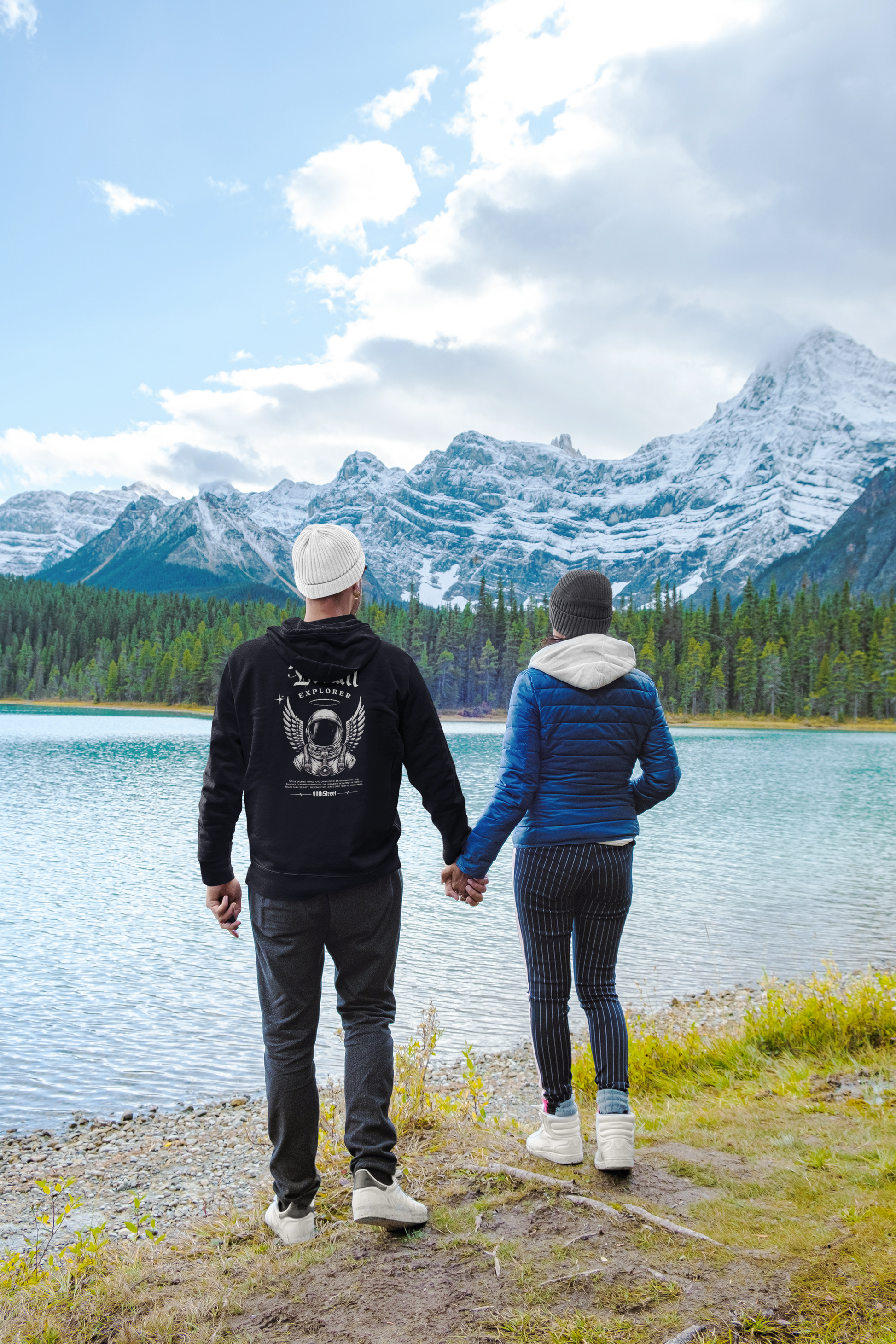Dream Explorer – Unisex Hoodie (Midnight Black)