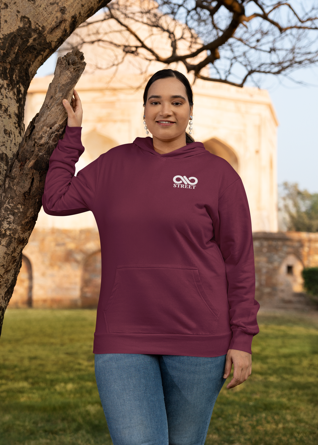 OG Unisex raglan hoodie - Burgundy