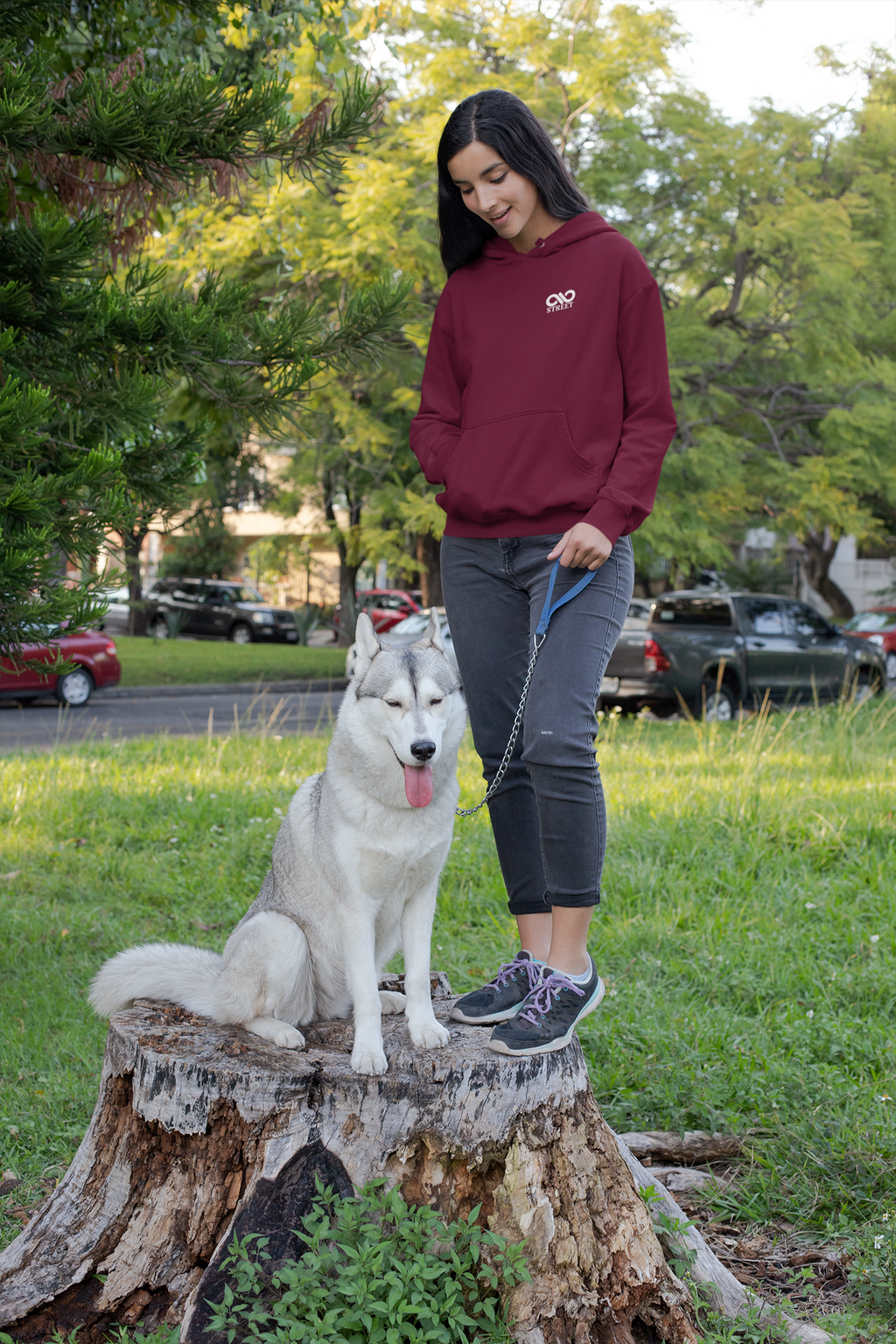 OG Unisex raglan hoodie - Burgundy